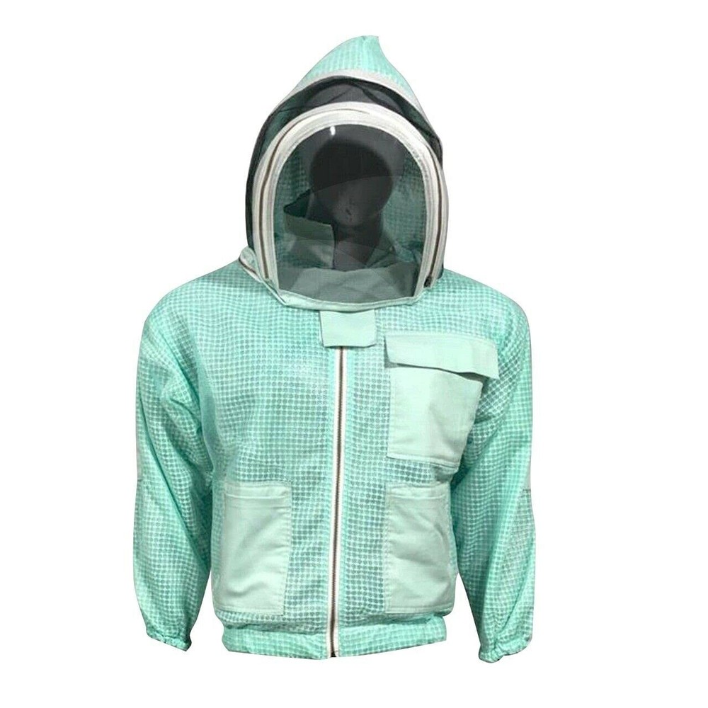 Clothes and Leather 3 Layer Beekeeping Ventilated Jacket Fully Protection Bee...
