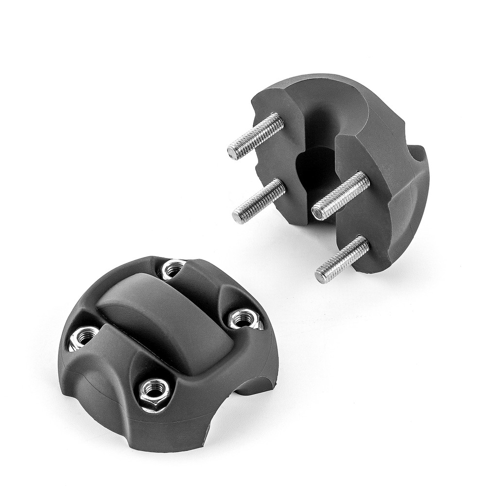 2PACK For ATV UTV SUV ORV Winch Synthetic Rope Split Cable Hook Stopper Rubber