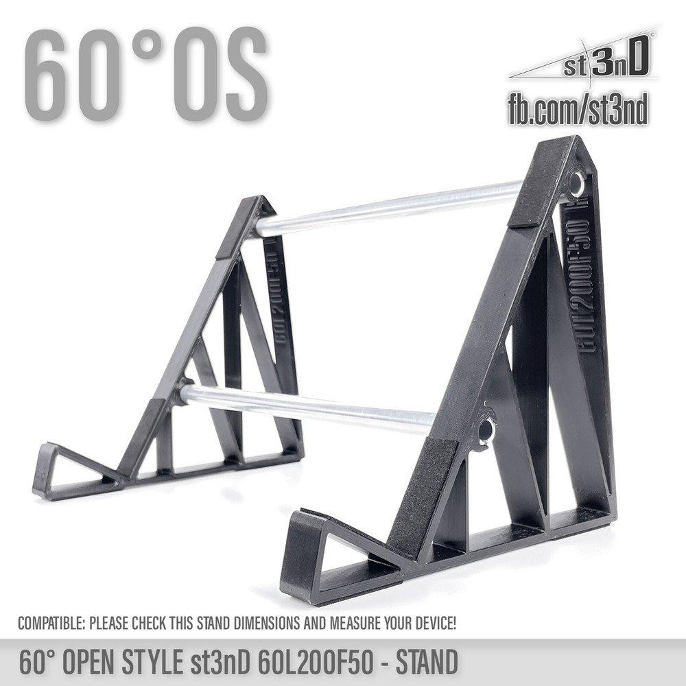 UNIVERSAL STAND for SYNTHS / CONTROLLERS / FX - 60° - Open Style - 60L200F50