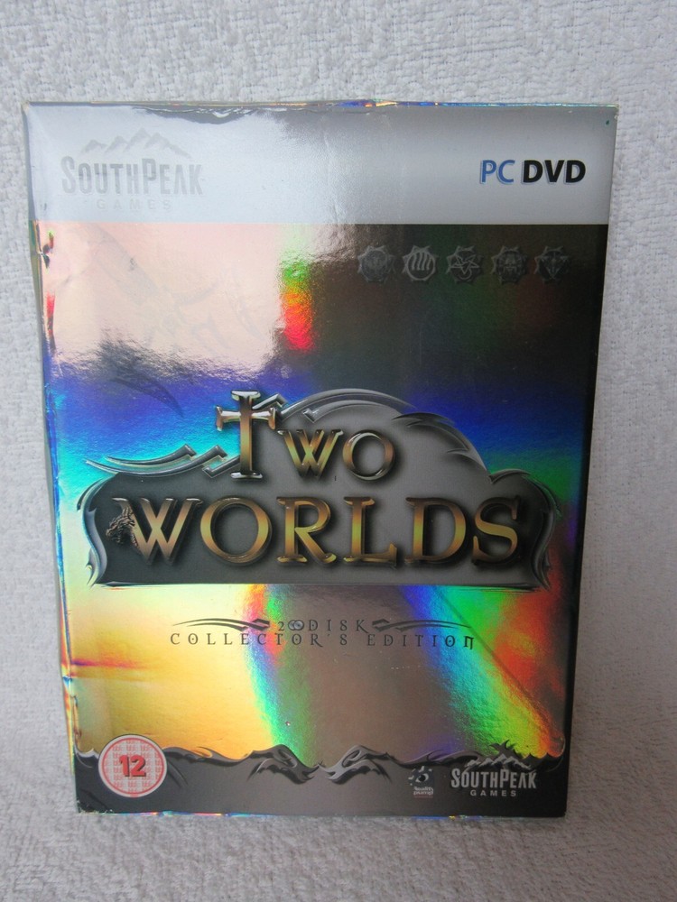 Two Worlds Tabletop RPG 2 Disk Collectors Edition With Book *Game Disk Missing
