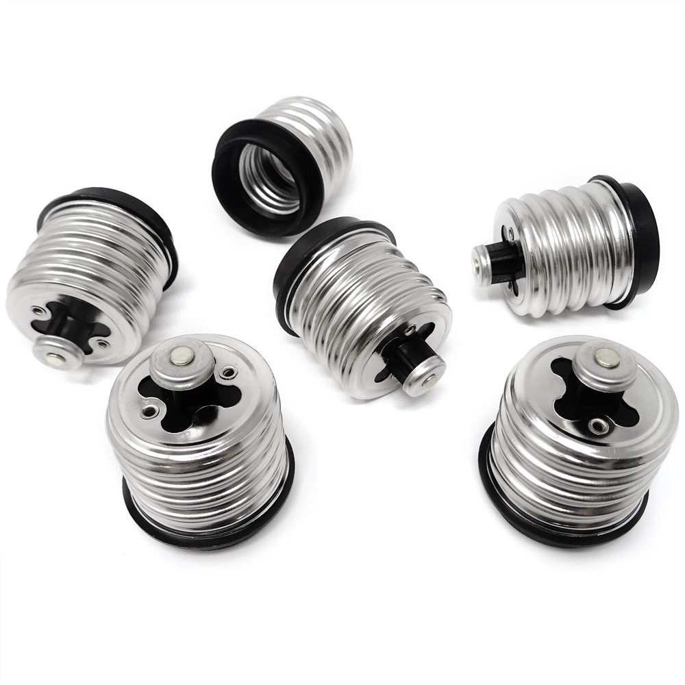 6pcs E39/e40 To E26/e27 Adapter Light Bulb Socket Converter