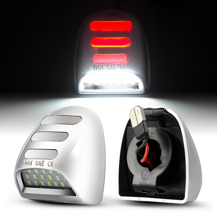 Chrome LED License Plate Tag Light for Chevy Silverado 1500/2500/3500 1999-2013