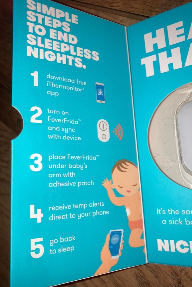 Frida Baby Smart iThermonitor Temperature Tracking Touchless Babies Toddlers
