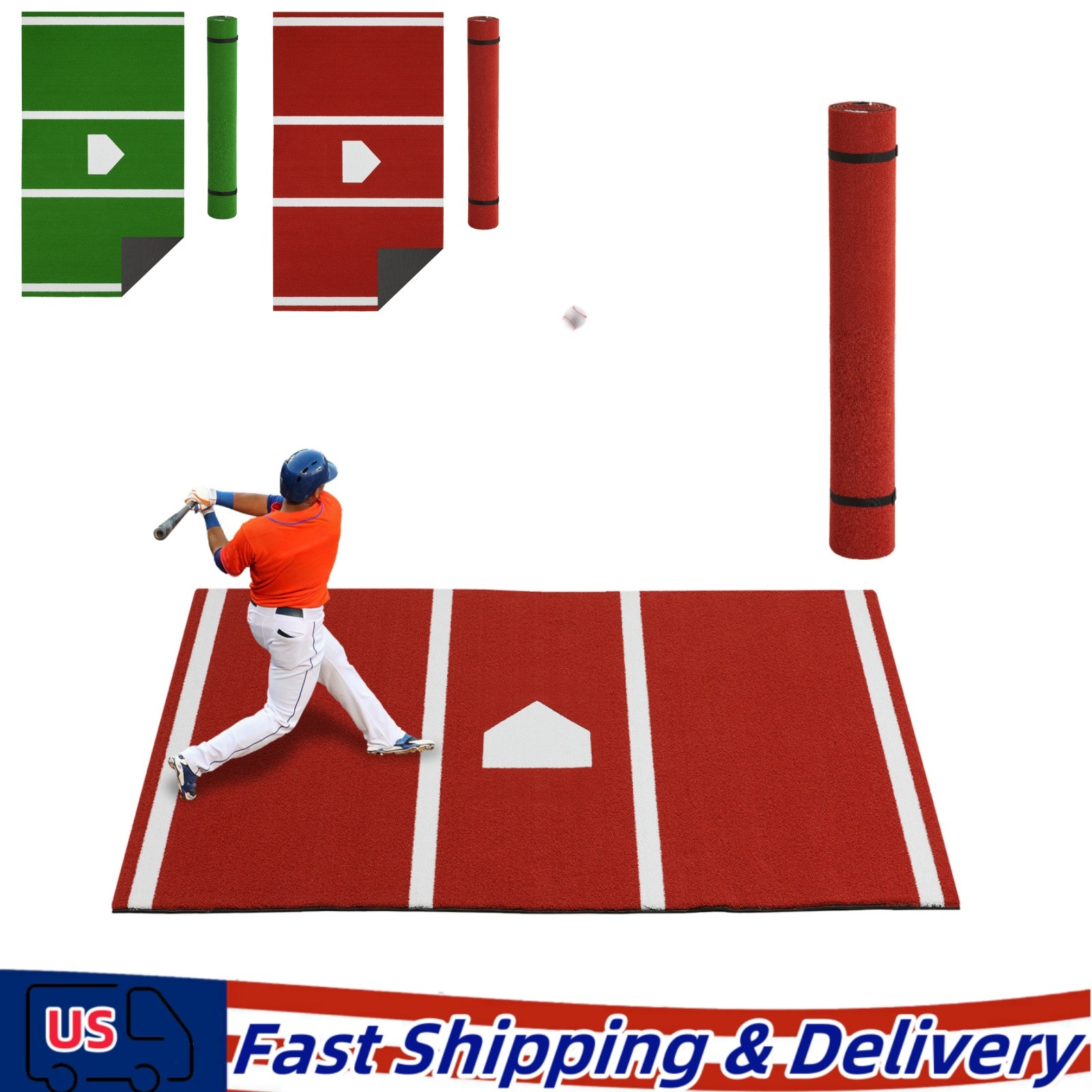 Batting Mat Baseball Hitting Mat Baseball Batting Cage Mat Turf Batters Box Mat
