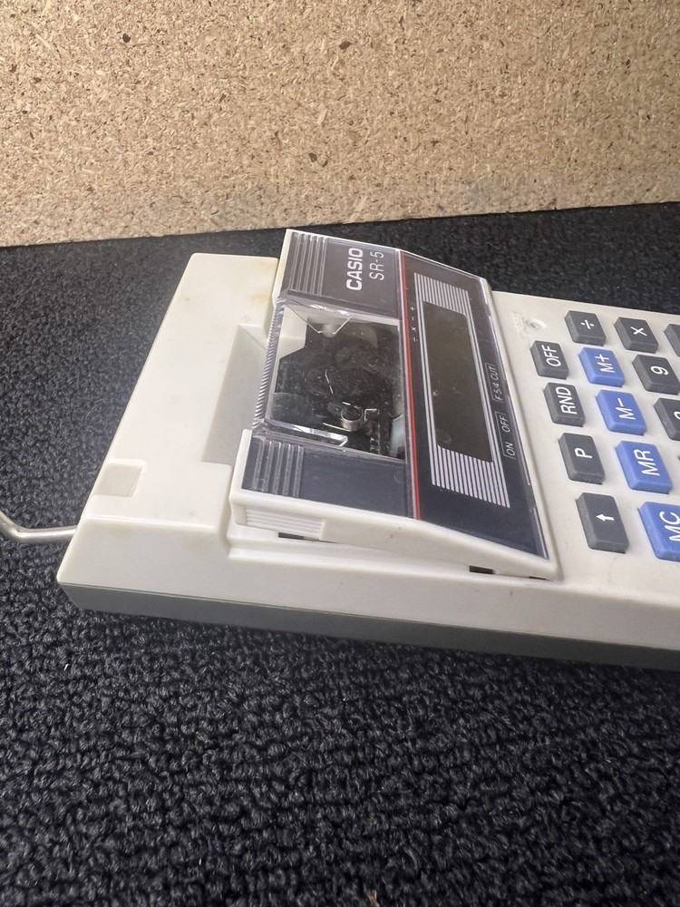Casio SR-5 Calculator with printer built-in, WORKING Vintage