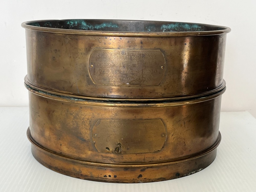 Vintage Stacking 2 Pc Tyler Standard Screen Scale Mining Tool Testing