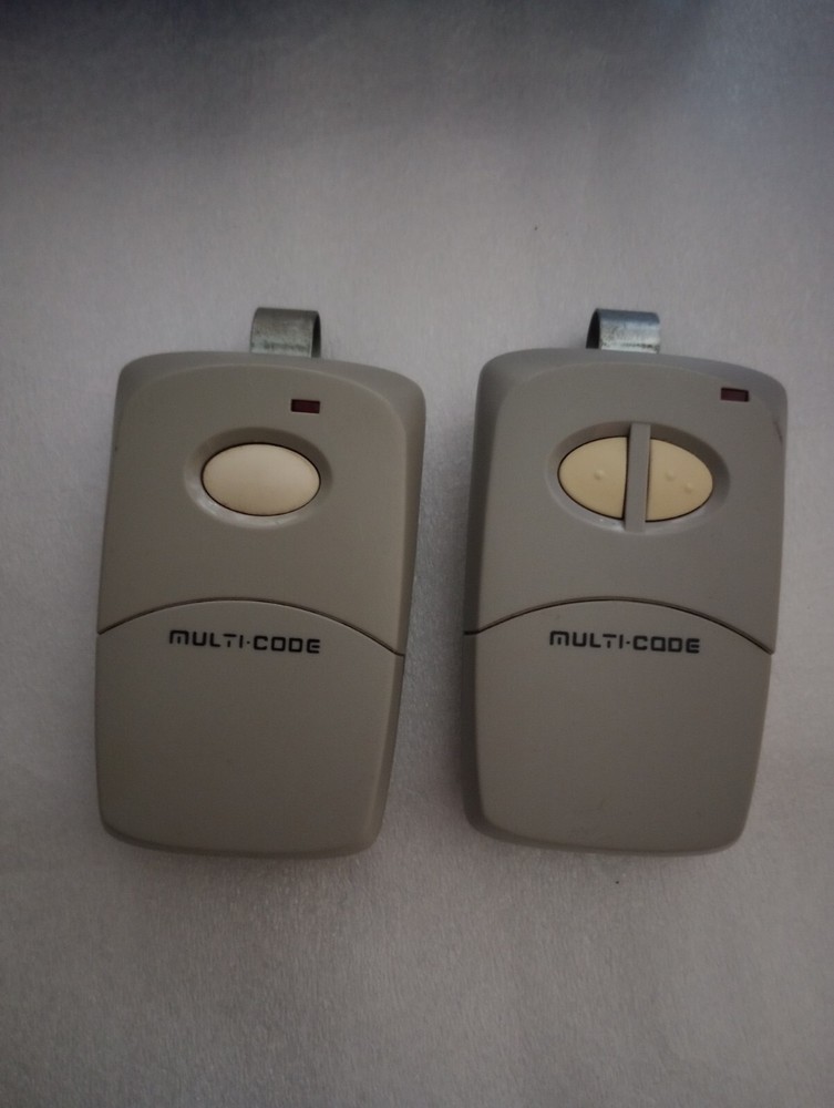 2 Multicode Garage Door Remotes