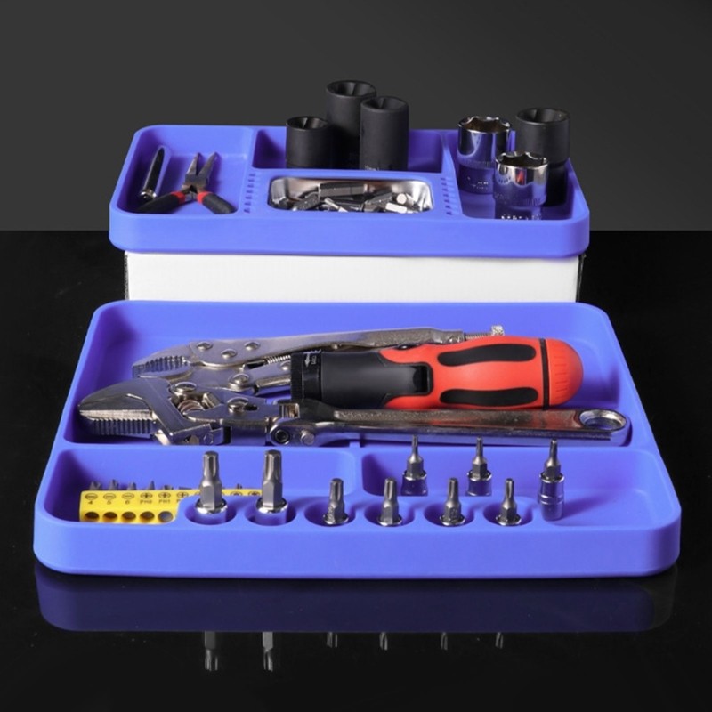 High Temperature Resistant Silicone Tray Mat For Secure Tool Storage Maintenance