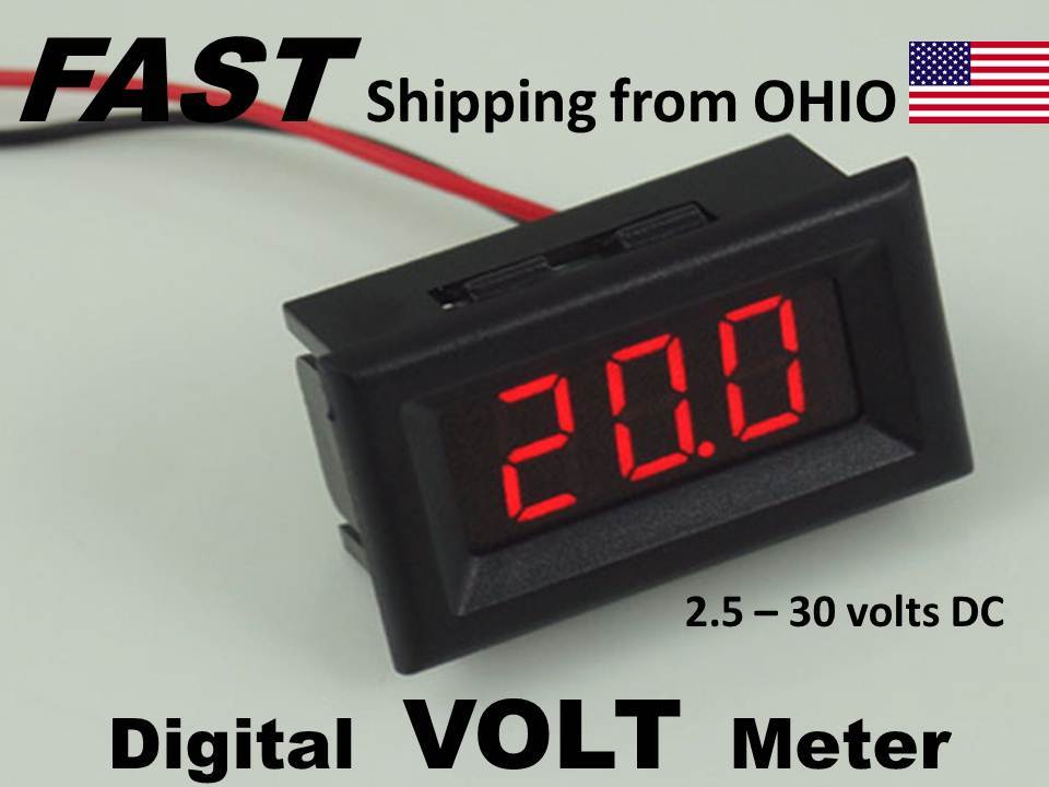 CAMPER part - digital VOLT meter