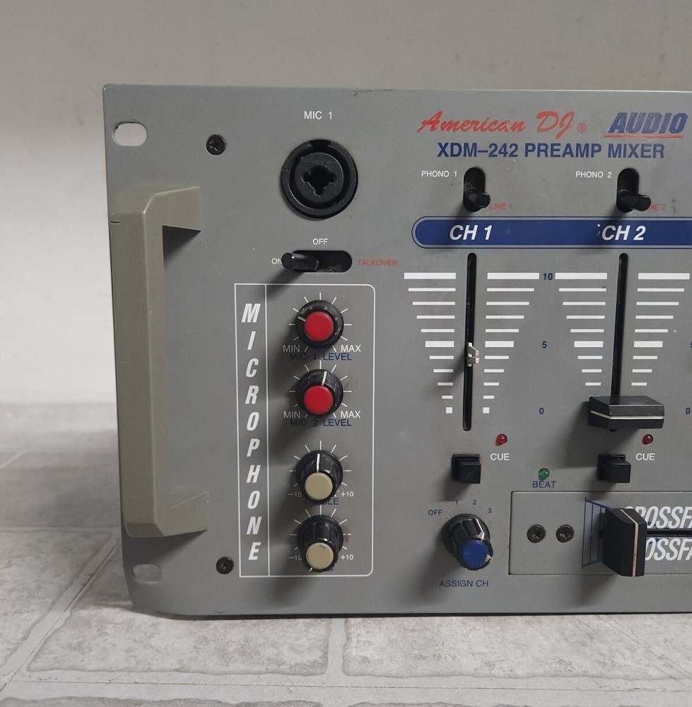 American DJ Audio XDM-242 Missing Knobs SEE PICS