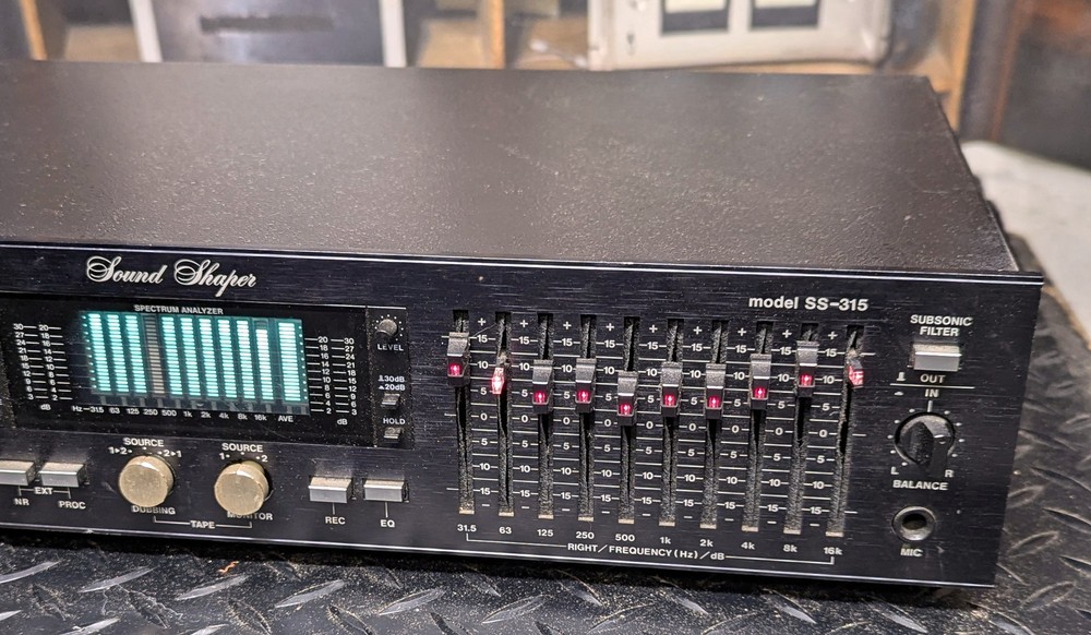 ADC Sound Shaper SS-315 equalizer with spectrum analyzer display