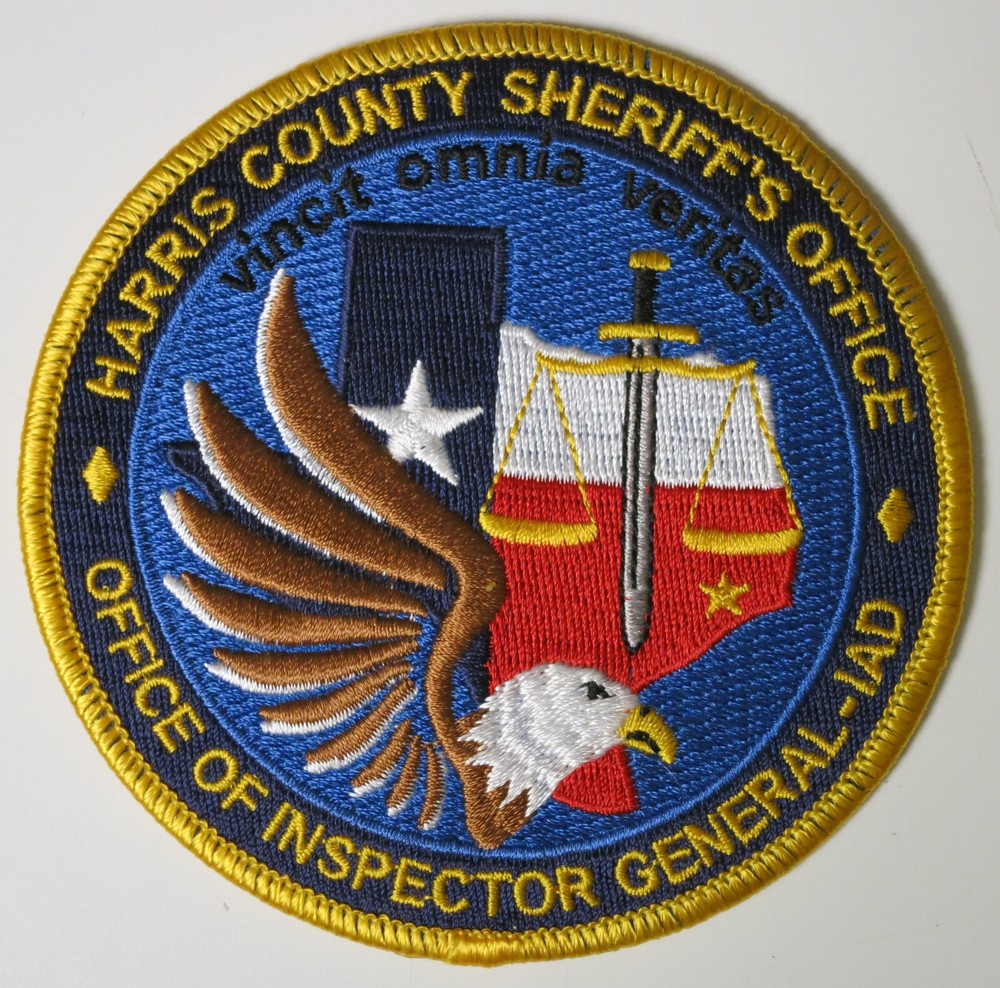 Harris County Texas Sheriff's Office Patch Office of Inspector General - IAD