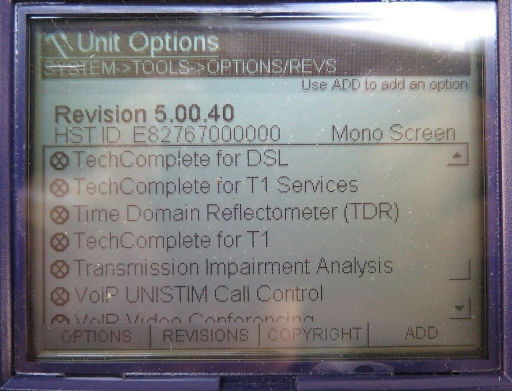JDSU Acterna HST3000 SIM T1 Ethernet / Optical Tester w/ Soft Case