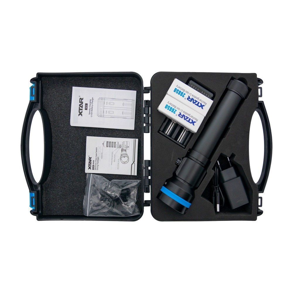 XTAR D26 2500 Diving Flashlight FULL SET + FREE SILICON GREASE
