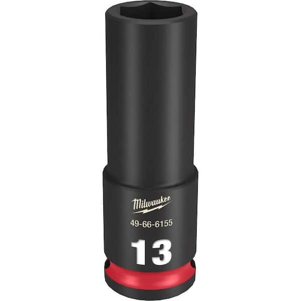 SHOCKWAVE 3/8 In. Drive 13Mm Deep 6 Point Impact Socket (1-Pack)