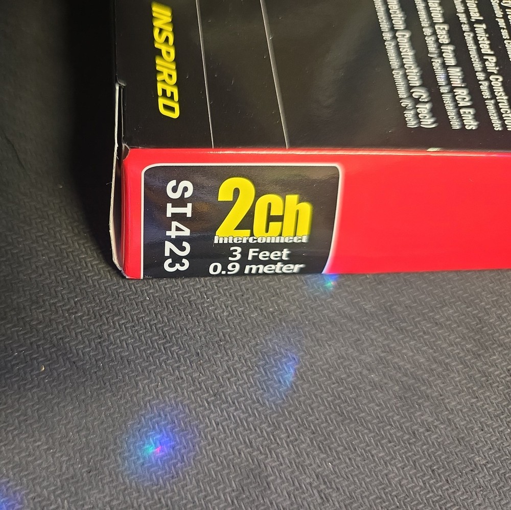 Stinger SI423 3Ft 4000 2Ch Directional Twisted RCA Cable