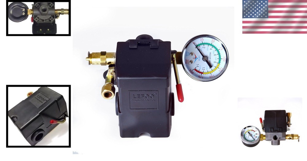 Metal Air Compressor Control Switch - 150 PSI Pop-Off Valve for High Performance