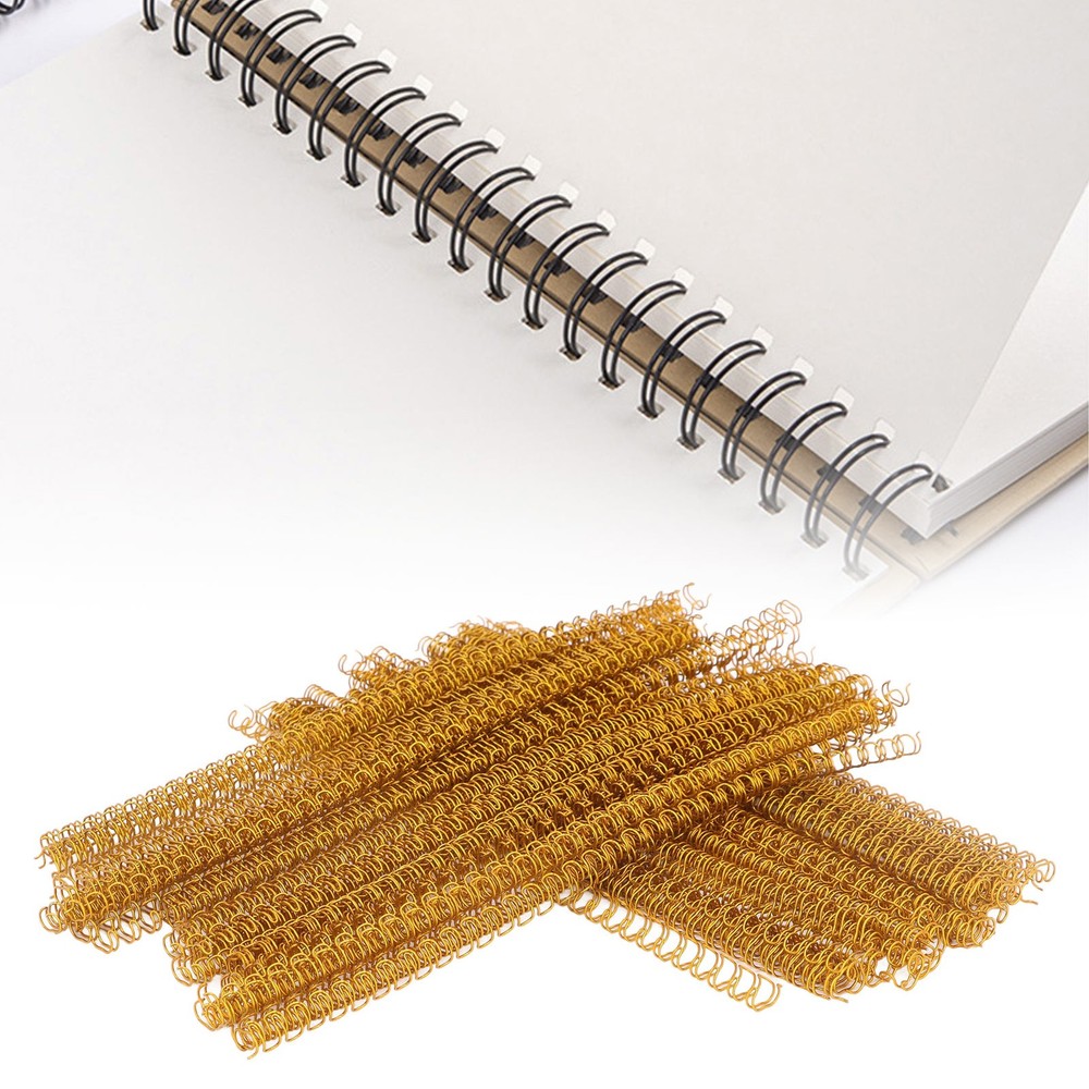 100Pcs Double Loop Wire Binding Spine Durable Set Kit For A4 Paper Popular