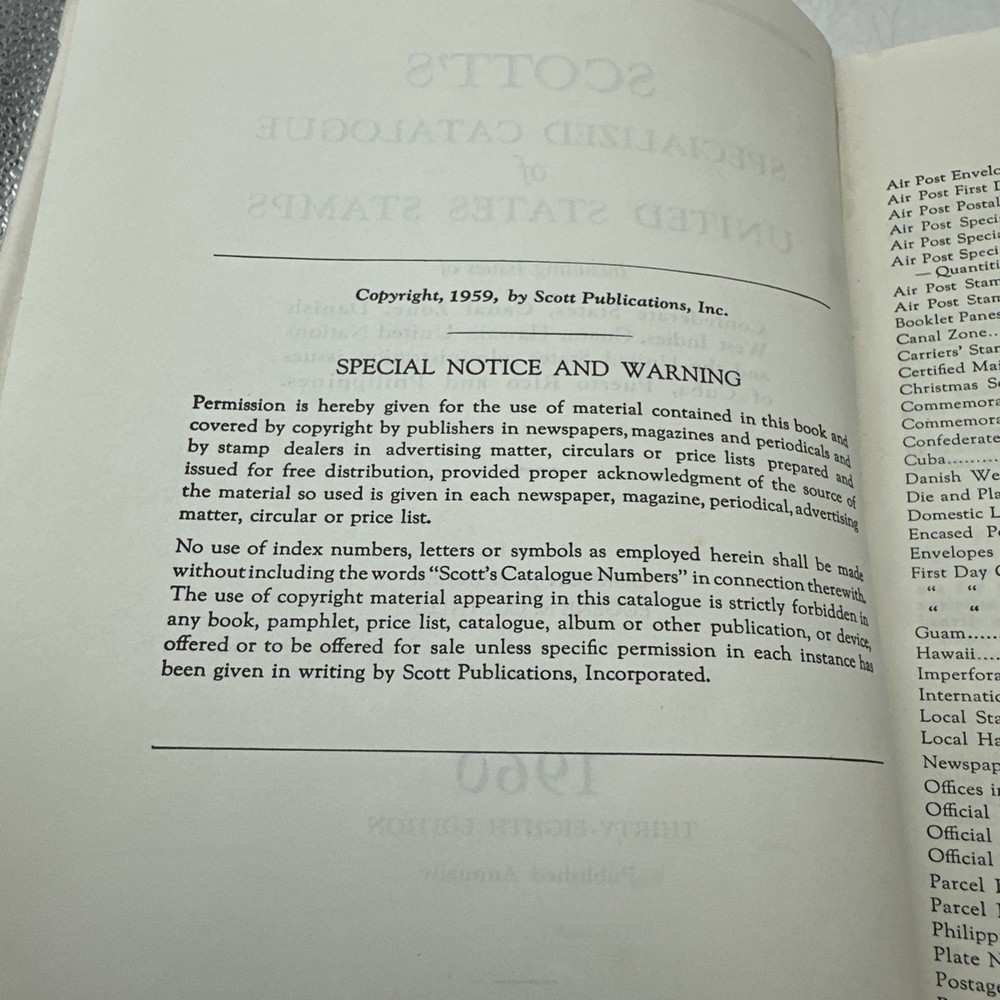 Scott’s Stamp Catalogues- 1960 And 2007- AA212