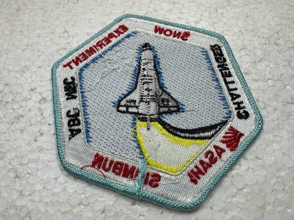 Vintage NASA Space Shuttle Patch - Challenger Snow Experiment