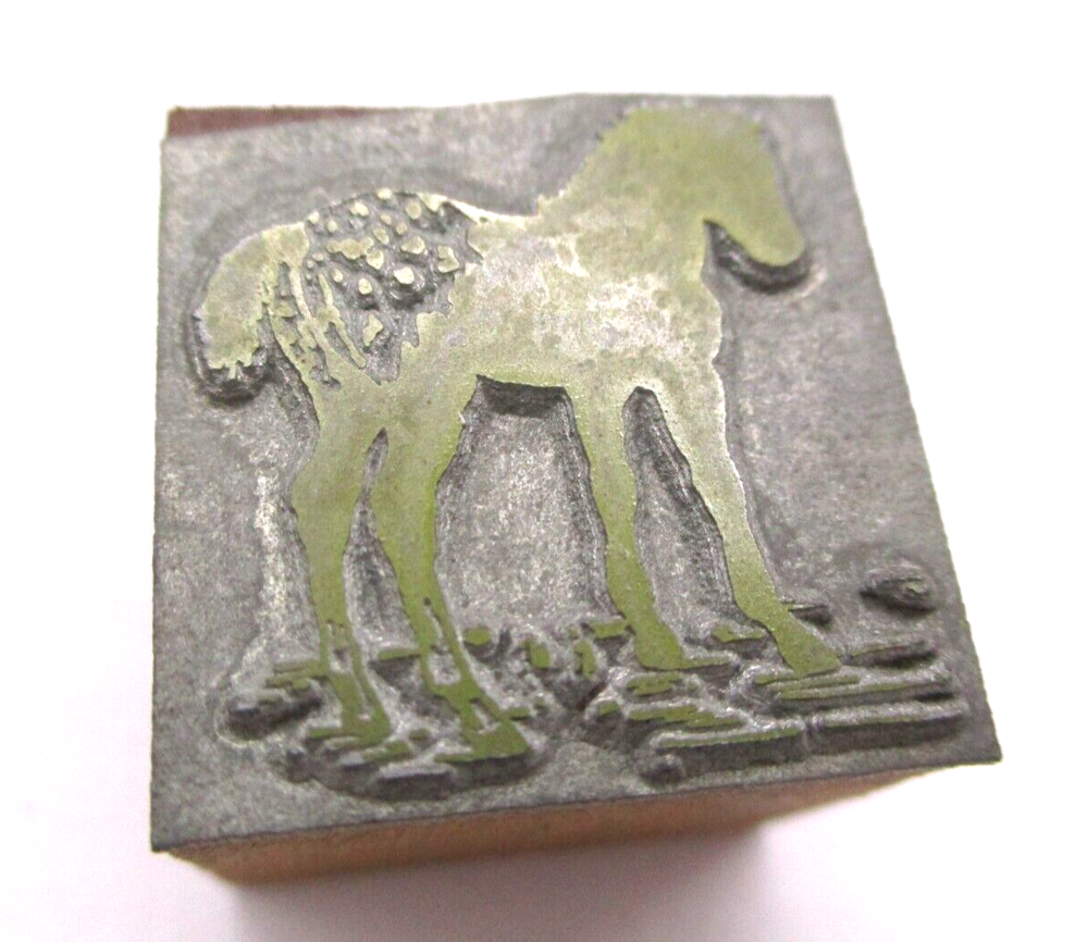 Printing Letterpress Printers Block Horse