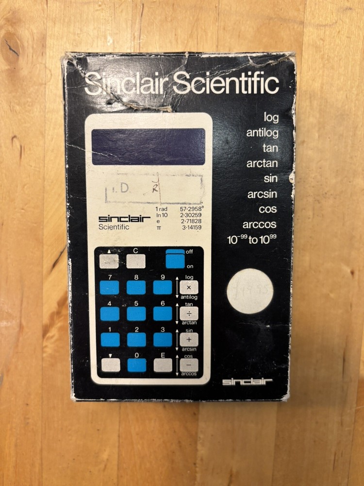 Original Sinclair Scientific Calculator - with Case - Box - Instruction 1970’s