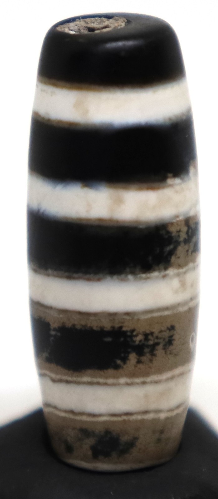 Ancient Himalayan Indo Tibetan Natural Agate Dzi Bead With 4 Stripes Amulet