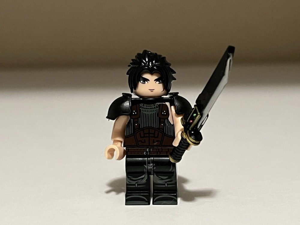 FF7 Zack Fair Minifigure Custom