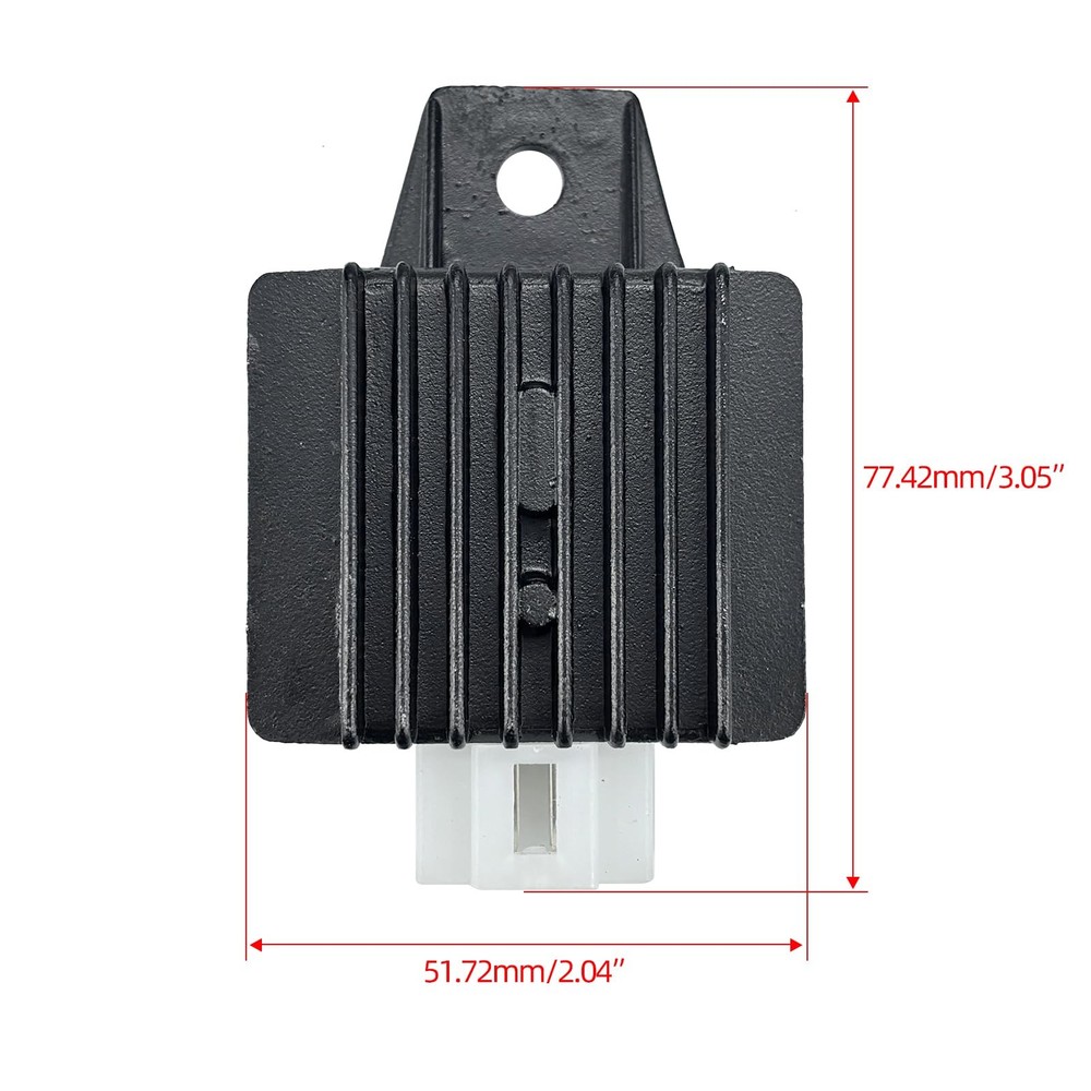 4-Pin Full-Wave Voltage Regulator Rectifier for GY6 Engine – Compatible with