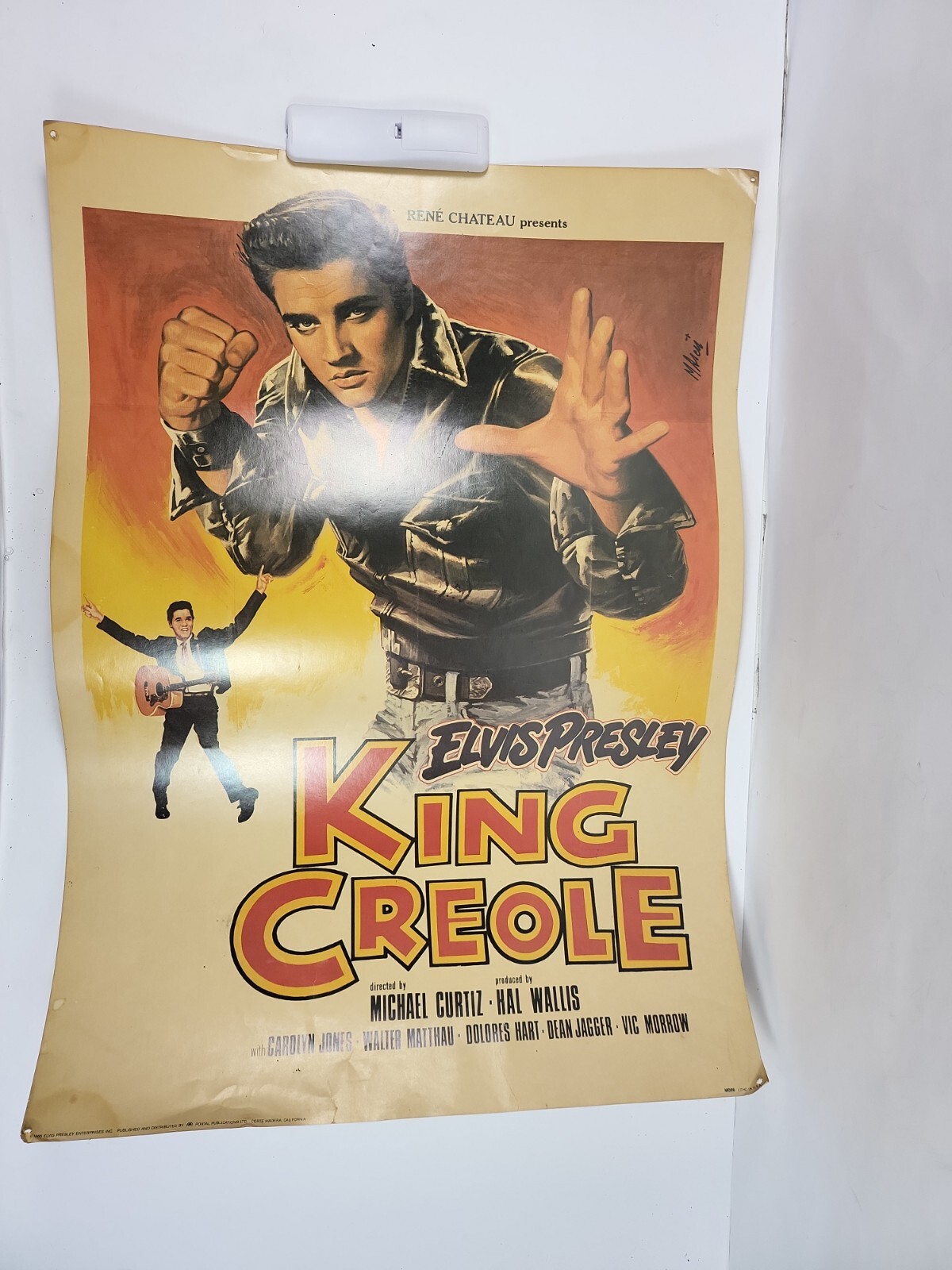 King Creole Elvis Presley Poster By René Chateau ￼ 1986 Portal Publications ￼