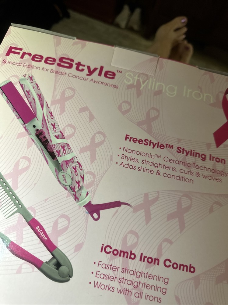 Bio Ionic Freestyle Styling Iron Flat Iron Nanolonic Ceramic Special Edition