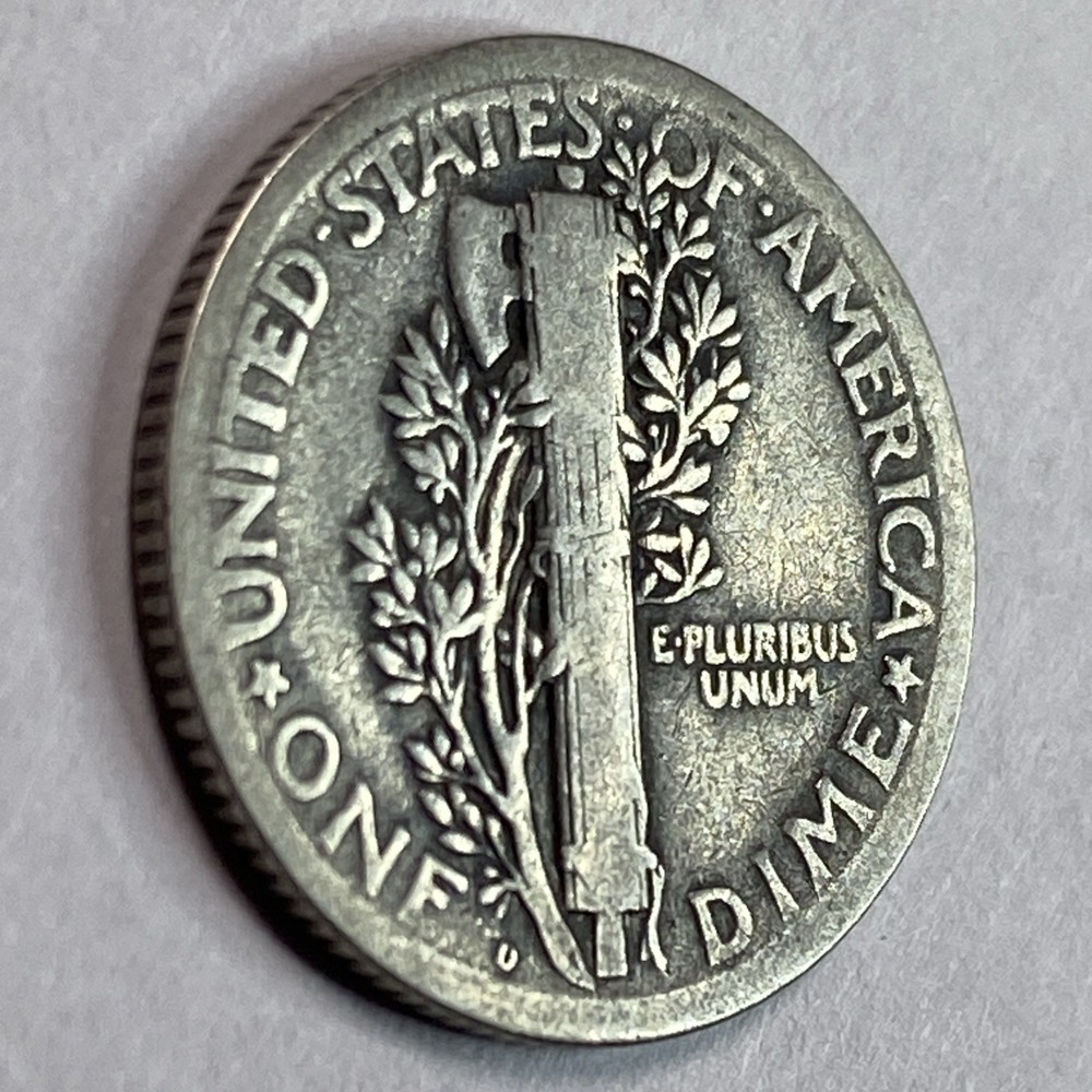 1925-D Mercury Dime, 90% Silver Dime Semi Key Date