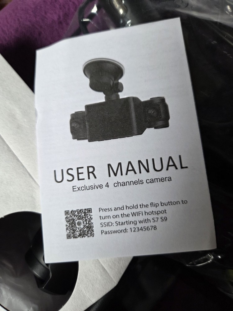 Quad Camera Compact Design Smaller Size Front+Left+Right+Rear Box Damage