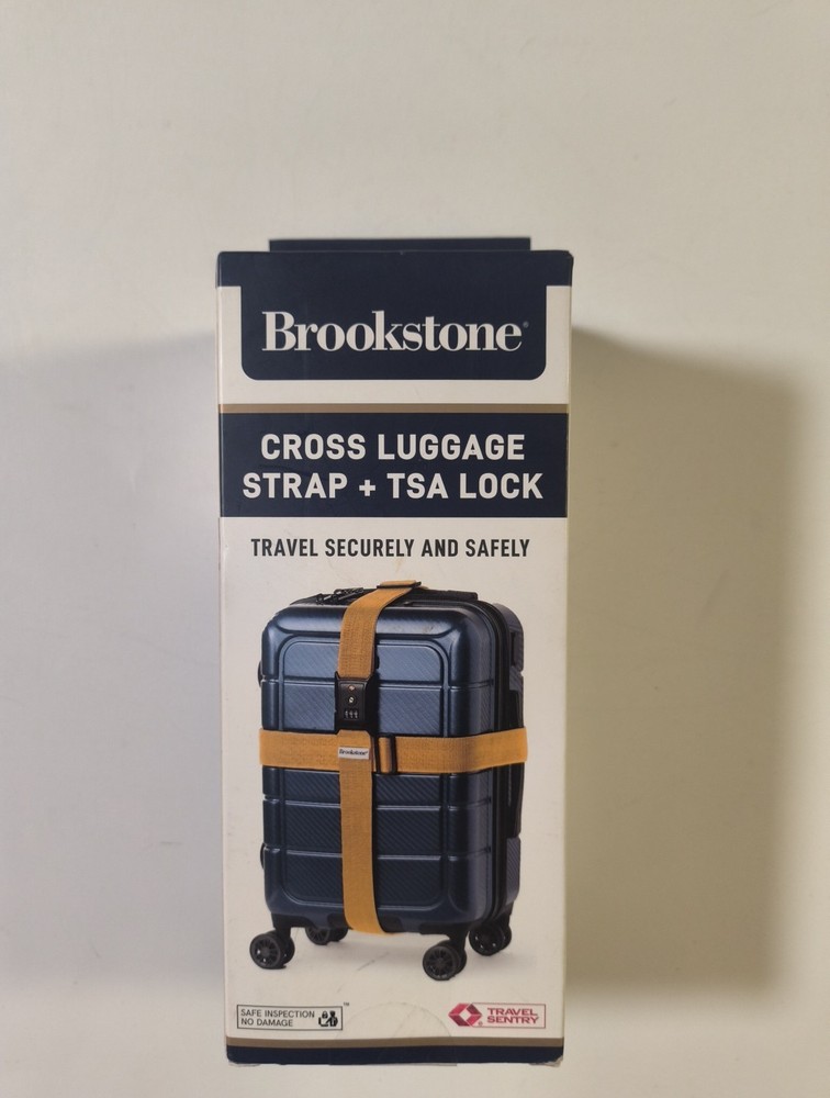 Brookstone Cross Strap + TSA Lock Lemon Yellow
