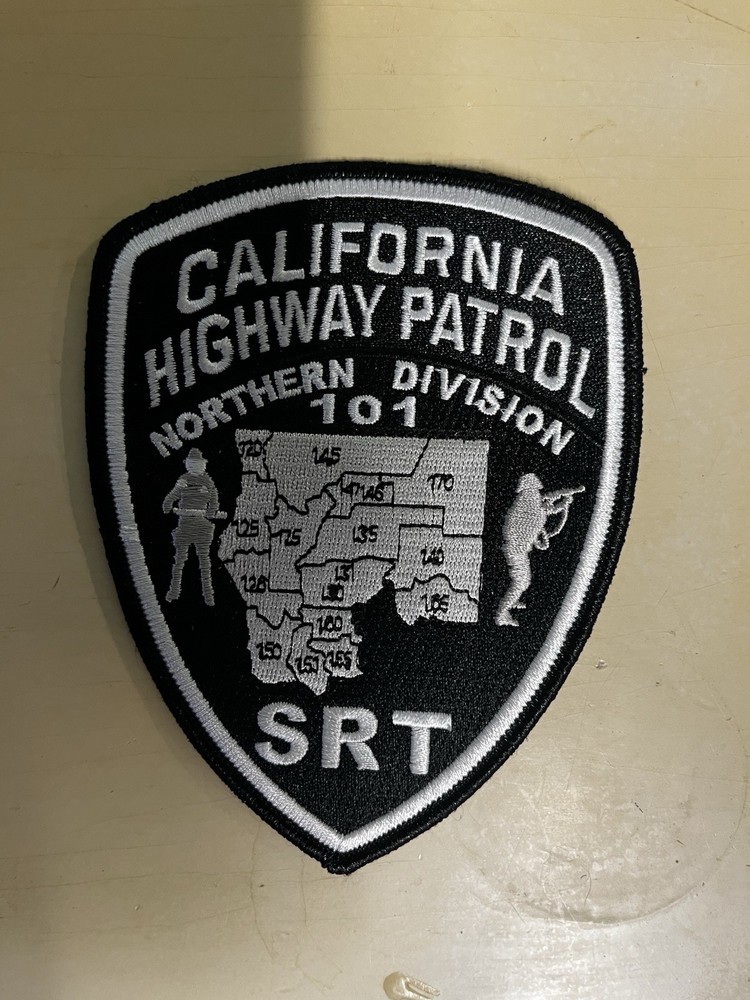 CALIFORNIA HIGHWAY PATROL (CHP) NORTHERN DIVISION SRT PATCH WITH HOOK/LOOP BACK.