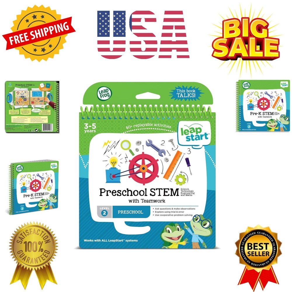 LeapStart Pre-Kindergarten Activity Book: Pre-K STEM Science, Technology, Eng...