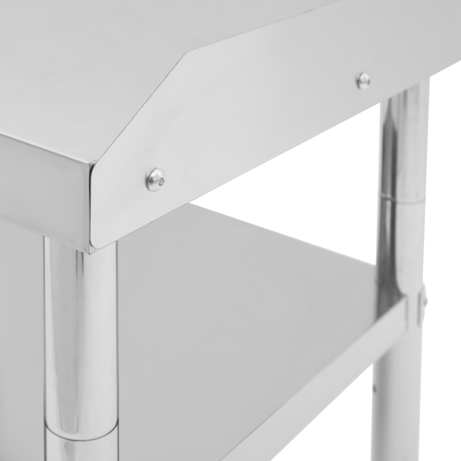 24" x 24" Stainless Steel Kitchen Work Table Commercial w/ Backsplash Kitchen