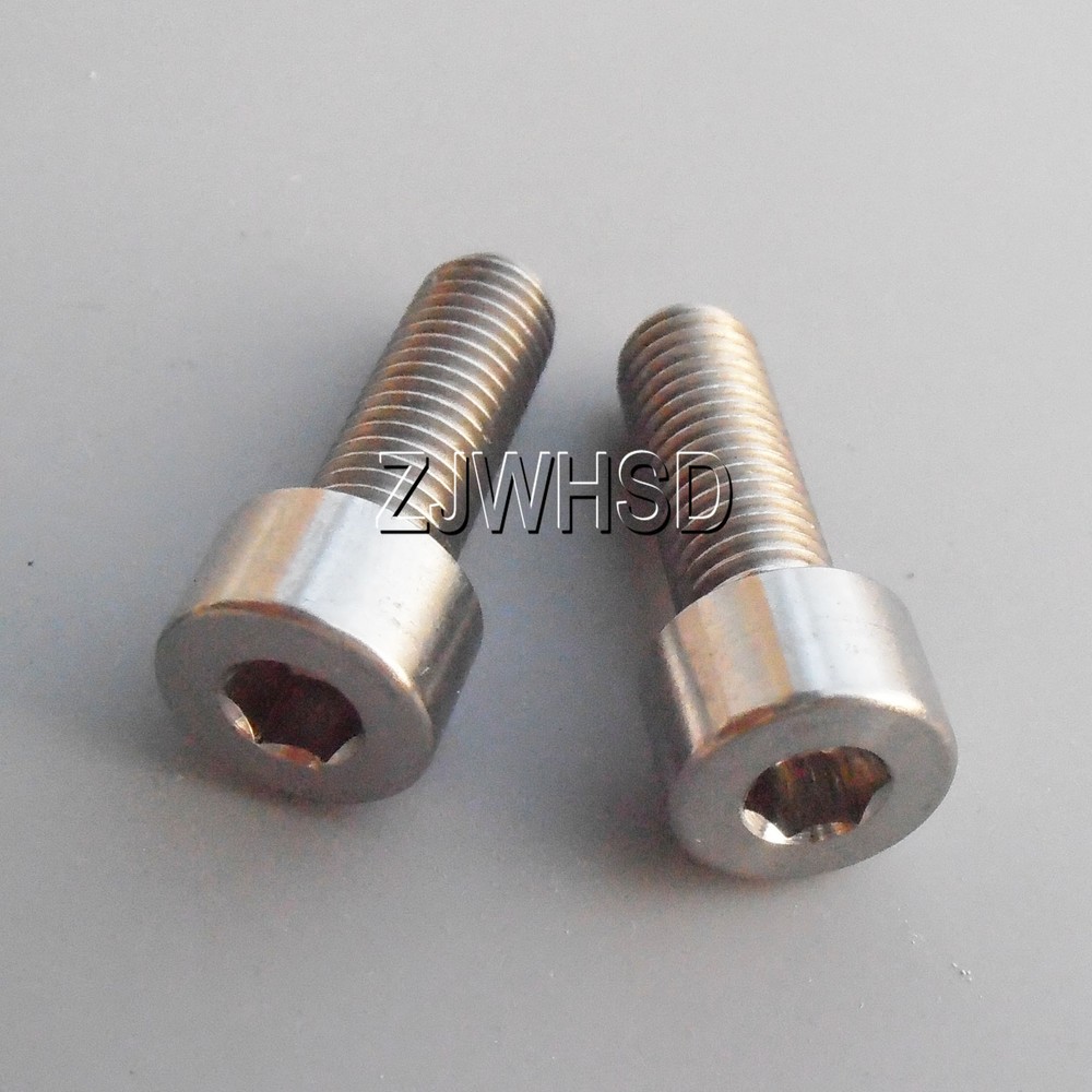2pcs M7 x 20 mm Ti Titanium Screw Bolt Allen Hex Socket Cap Head