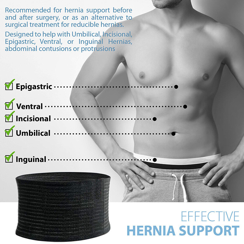 Umbilical Hernia Belt Abdominal Support Binder Brace Wrap with Compression Pad