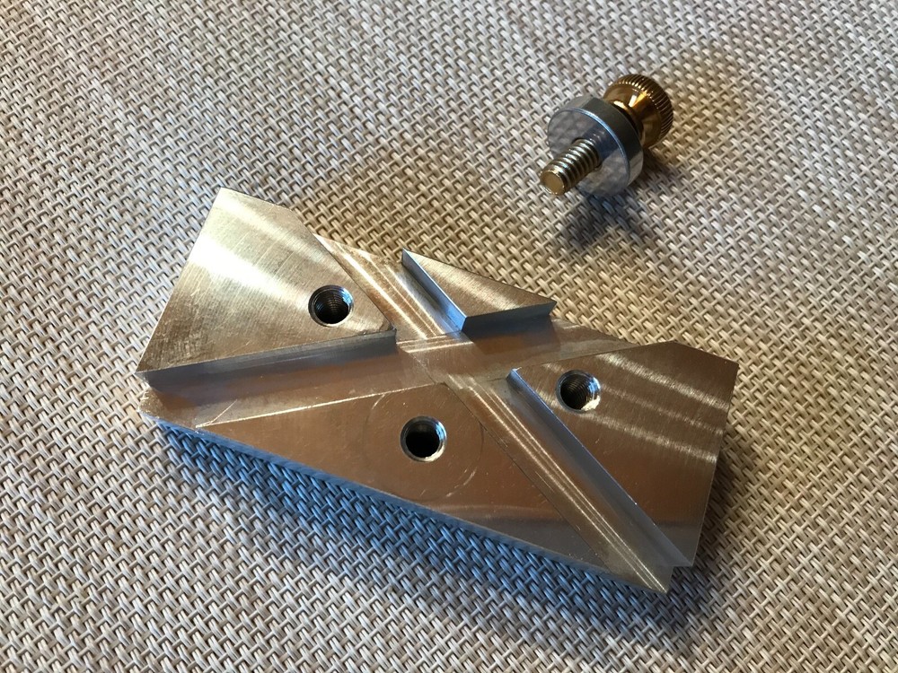 Lathe Tool Bit Grinding Jig, 60 Degree Grinding Jig for 1/2" Thread Cutting Bits
