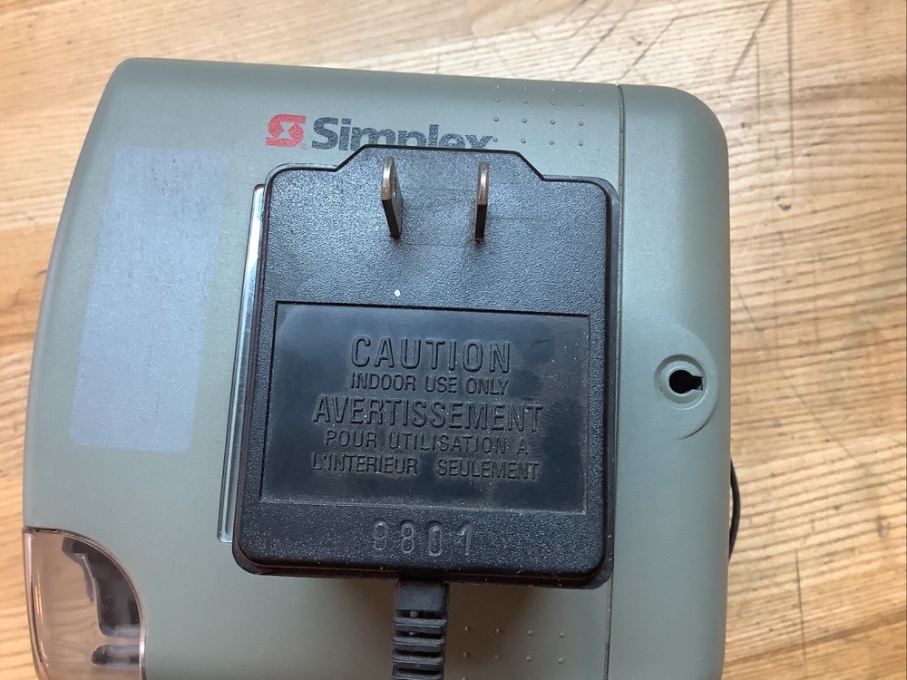 Simplex 1603-9101 Electronic Time Clock 15VAC 50/60Hz USED