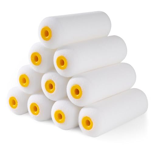Foam Paint Rollers, 10 Pack 4 Inch Paint Rollers, Mini Paint Roller, High