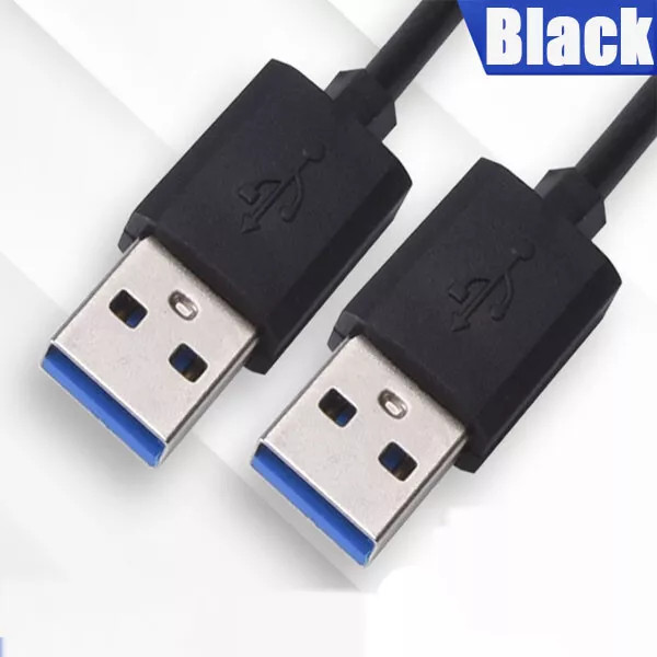 USB 3.0 A Male to A Cable Lot Data Transfer Super Speed Power Charger Metal 3FT
