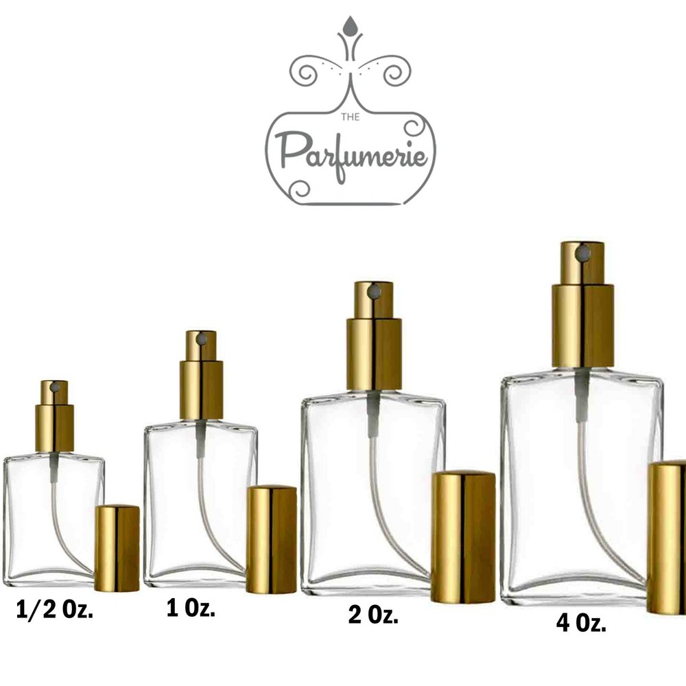Luxury Perfume Bottle, Spray Bottle, Refillable Atomizer, Empty 1/2, 1, 2 & 4 oz