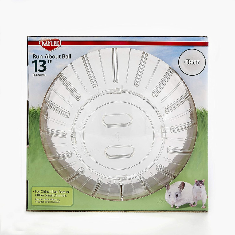 13" Clear Run-About Exercise Ball for Pet Rats & Chinchillas