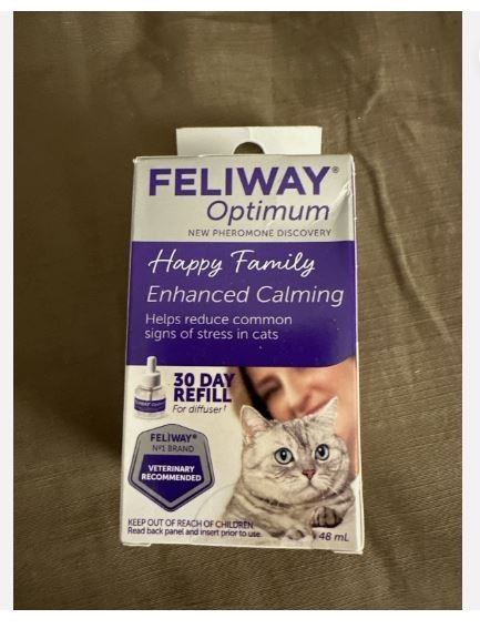 Feliway D92120K Enhanced Calming Pheromone Diffuser Refill - 48ml free shipping