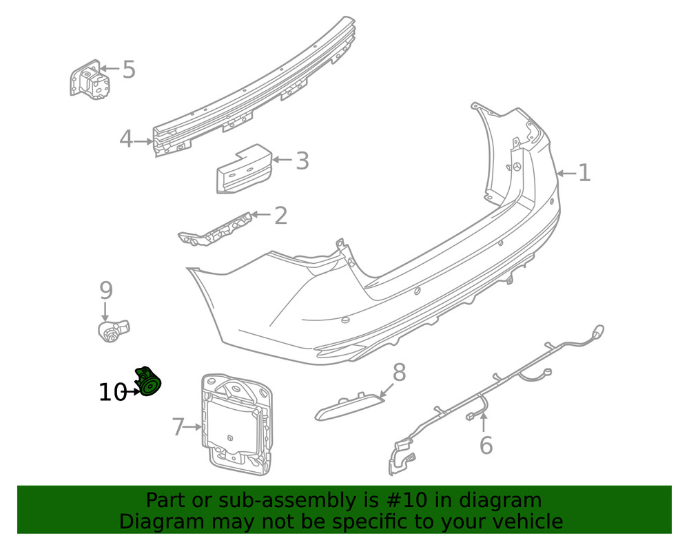Genuine Nissan Parking Aid Sensor Bracket 28533-5EA7D