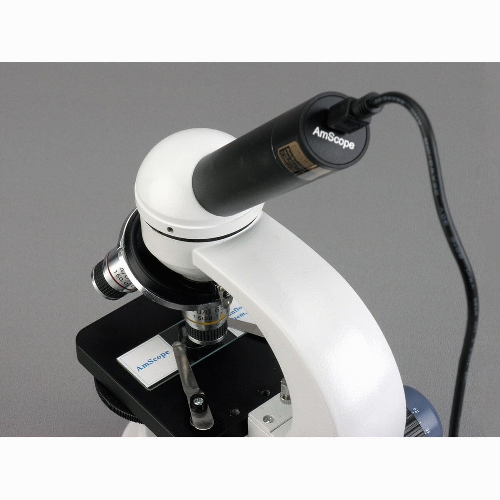 Amscope 5MP USB2 Color CMOS Digital Eyepiece Microscope Camera+Calibration Slide
