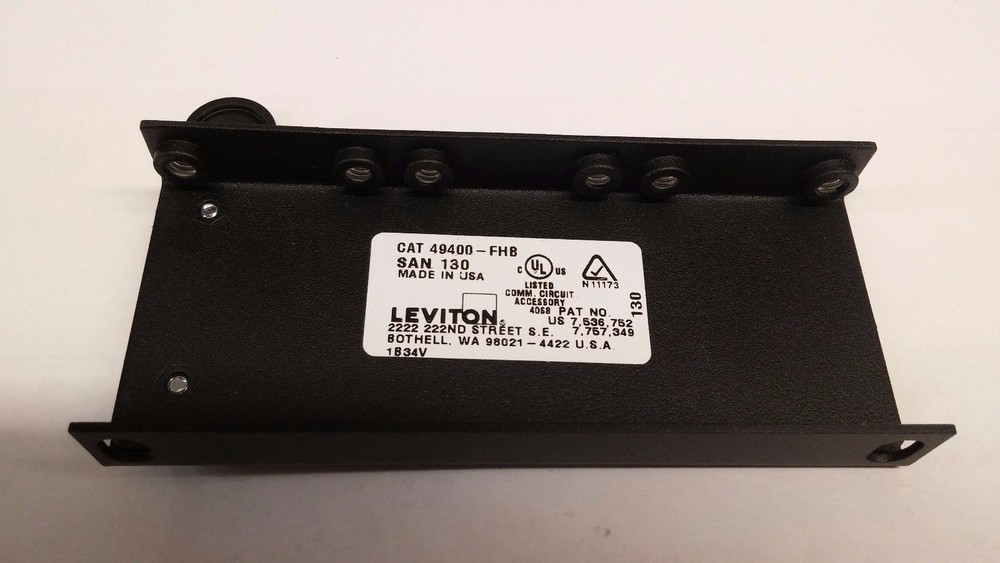 Leviton 49400-FHB Hinged Cable Management Bracket