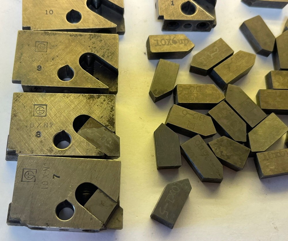 10X Boring Tools, 9 Double Edge Blade Blocks & 29 inserts G&L Davis Tools(24MY87